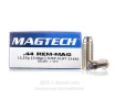 Magtech 44 Magnum Ammo - 50 Rounds of 240 Grain SJSP Ammunition
