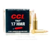 CCI 17 HMR Ammo - 50 Rounds of 17 Grain HP Ammunition