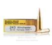 Black Hills Gold Ammunition 243 Win Ammo - 20 Rounds of 80 Grain   