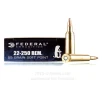 Federal 22-250 Rem Ammo - 20 Rounds of 55 Grain SP Ammunition