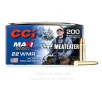 CCI Maxi-Mag 22 WMR Ammo - 200 Rounds of 40 Grain JHP Ammunition