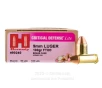 Hornady Critical Defense Lite 9mm Ammo - 25 Rounds of 100 Grain
