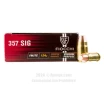 Fiocchi 357 SIG Ammo - 1000 Rounds of 124 Grain FMJ-TC Ammunition