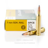 Sellier and Bellot 7mm Rem Magnum Ammo - 20 Rounds of 173 Grain   
