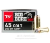 Winchester Big Bore 45 Long Colt Ammo - 20 Rounds of 250 Grain   