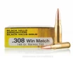 Black Hills Gold Ammunition 308 Win Ammo - 20 Rounds of 168 Grain   