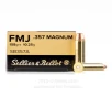 Sellier and Bellot 357 Magnum Ammo - 1000 Rounds of 158 Grain FMJ   