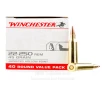 Winchester 22-250 Rem Ammo - 40 Rounds of 45 Grain JHP Ammunition