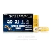 Federal Speed-Shok 20 Gauge Ammo - 25 Rounds of 2-3 4  3 4 oz   4   
