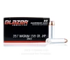 Blazer 357 Magnum Ammo - 50 Rounds of 158 Grain JHP Ammunition