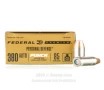 Federal Punch 380 ACP Ammo - 20 Rounds of 85 Grain JHP Ammunition