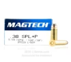 Magtech 38 Special   P Ammo - 50 Rounds of 125 Grain SJHP Ammunition