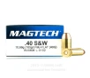 Magtech 40 Cal Ammo - 50 Rounds of 165 Grain FMC Ammunition