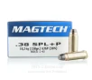 Magtech 38 Special Ammo - 50 Rounds of 158 Grain SJSP Ammunition