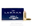 50rds - 38 Special Speer Lawman Clean-Fire 158gr   P TMJ Ammo