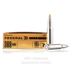 Federal 308 Win  Ammo - 20 Rounds of 165 Grain Trophy Bonded Tip   