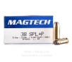 Magtech 38 Special  P Ammo - 50 Rounds of 125 Grain SJSP Ammunition