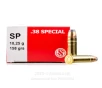 Sellier and Bellot 38 Special Ammo - 1000 Rounds of 158 Grain SJSP   
