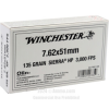 Winchester 7 62x51 Ammo - 200 Rounds of 135 Grain HP Ammunition