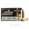 Fiocchi 44 Magnum Ammo - 500 Rounds of 240 Grain SJHP Ammunition