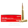 Aguila 270 Win Ammo - 20 Rounds of 130 Grain SP Ammunition