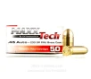MAXX Tech 45 ACP Ammo - 50 Rounds of 230 Grain FMJ Ammunition