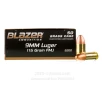 Blazer Brass 9mm Ammo - 50 Rounds of 115 Grain FMJ Ammunition