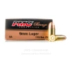 PMC 9mm Ammo - 50 Rounds of 115 Grain FMJ Ammunition