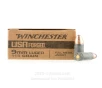 Winchester USA Forged 9mm Ammo - 50 Rounds of 115 Grain FMJ Ammunition