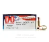 Hornady American Gunner 9mm  P Ammo - 250 Rounds of 124 Grain JHP   