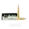 Hornady BLACK 5 56x45 Ammo - 200 Rounds of 75 Grain InterLock HD   