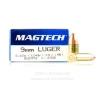 Magtech 9mm Ammo - 50 Rounds of 124 Grain FMJ Ammunition