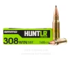 Ammo Inc  Hunt LR 308 Win Ammo - 20 Rounds of 165 Grain SST Ammunition