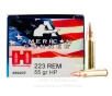 Hornady American Gunner 223 Rem Ammo - 500 Rounds of 55 Grain HP   