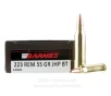 Barnes 223 Ammo - 20 Rounds of 55 Grain JHP BT Ammunition