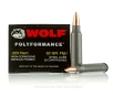 Wolf 223 Rem Ammo - 500  Rounds of 62 Grain FMJ Ammunition