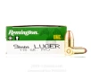 Remington 9mm Ammo - 500  Rounds of 115 Grain MC Ammunition