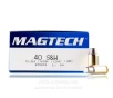 Magtech 40 Cal Ammo - 50 Rounds of 160 Grain Semi-Wadcutter Ammunition