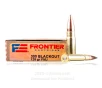 Hornady Frontier 300 AAC Blackout Ammo - 20 Rounds of 125 Grain   