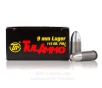 TulAmmo 9mm Ammo - 50 Rounds of 115 Grain FMJ Ammunition