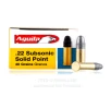 Aguila Subsonic 22 LR Ammo - 50 Rounds of 40 Grain LRN Ammunition