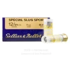 Sellier and Bellot 12 Gauge Ammo - 25 Rounds of 1 oz  Rifled Slug   