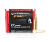 Winchester 17 HMR Ammo - 50 Rounds of 17 Grain V-MAX Ammunition