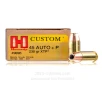 Hornady 45 ACP  P Ammo - 20 Rounds of 230 Grain JHP Ammunition
