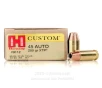 Hornady 45 ACP Ammo - 20 Rounds of 200 Grain XTP Ammunition