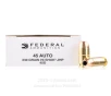 Federal Hi-Shok 45 ACP Ammo - 1000 Rounds of 230 Grain JHP Ammunition