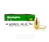 Remington 45 ACP Ammo - 500 Rounds of 185 Grain FMJ Ammunition