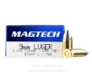 Magtech 9mm Ammo - 50 Rounds of 124 Grain LRN Ammunition