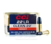 CCI Clean-22 22 LR Ammo - 100 Rounds of 40 Grain Poly-Coated LRN   