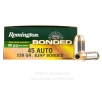 Remington Golden Saber Bonded 45 ACP Ammo - 20 Rounds of 230 Grain   